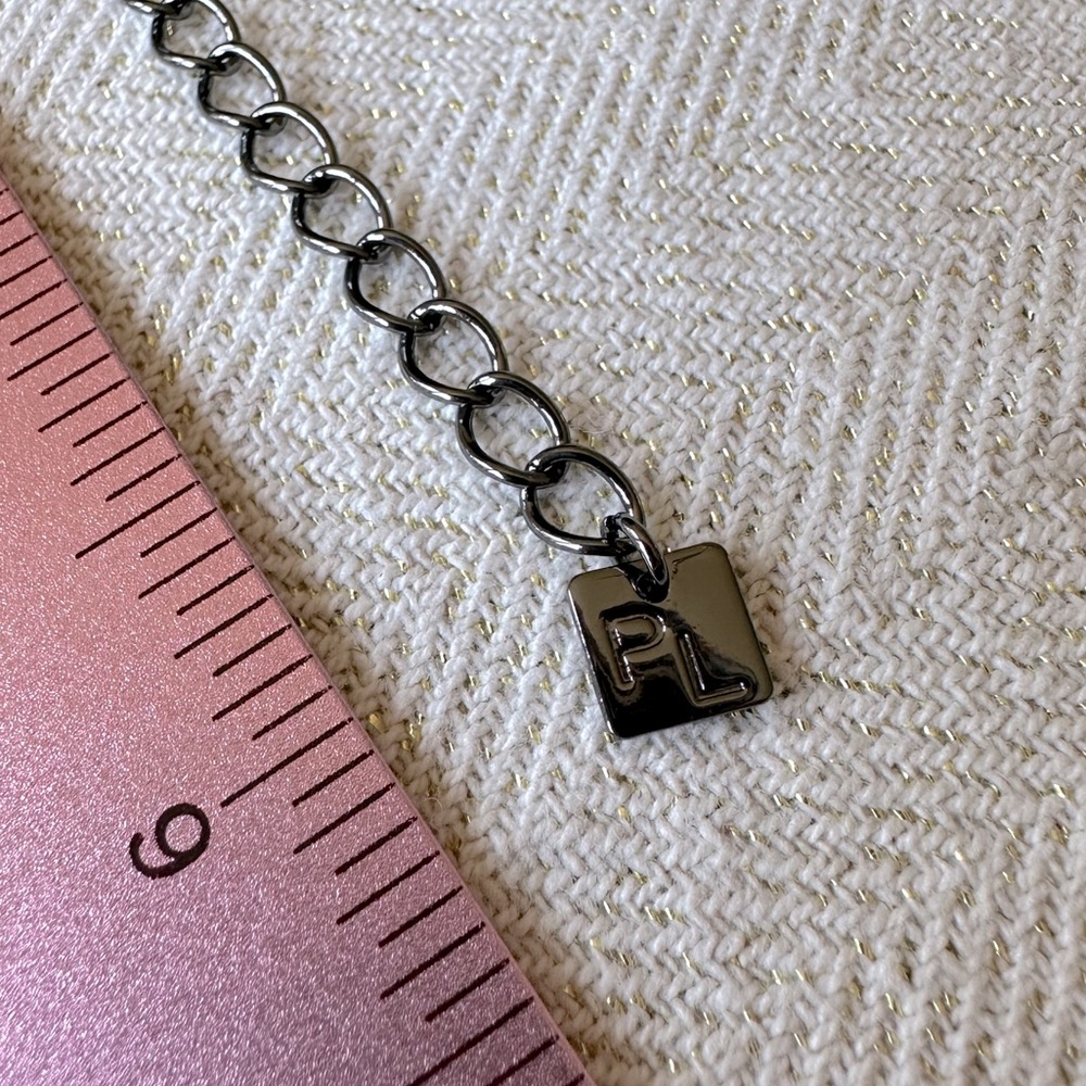 Jet Black CZ Impression Tennis Bracelet Set in Hematite by Park Lane Jewelry - Picture 7 of 8